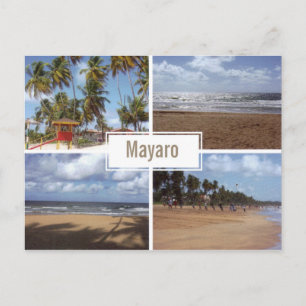 Mayaro Beach Collage (met meerdere uitzichten) Bri Briefkaart