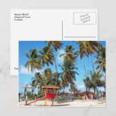 Mayaro Beach Lifeguard Tower, Carte postale Trinid (Devant / Derrière)