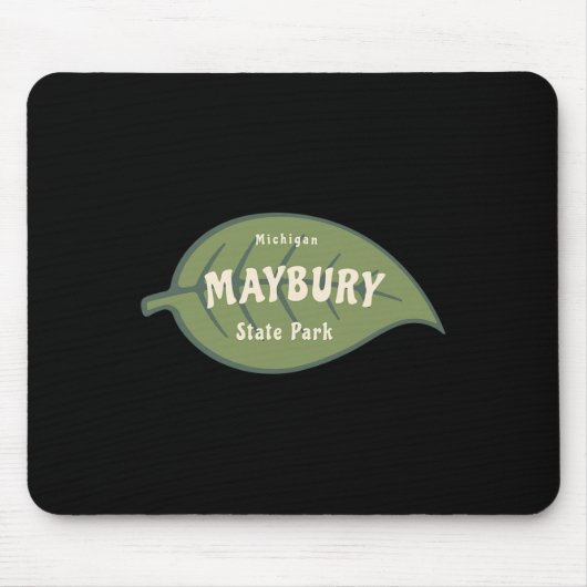 Maybury State Park Michigan Fall Leaves Vacation Muismat (Voorkant)