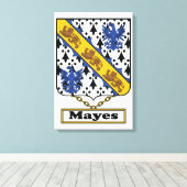Mayes Family Crest Canvas Afdruk (Insitu (Houten vloer))