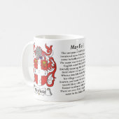 Mayfield, Geschiedenis, Betekenis en de Mok Crest (Voorkant links)