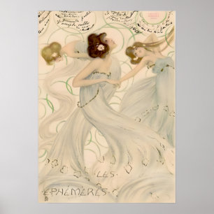 Mayflies II van Raphael Kirchner Poster