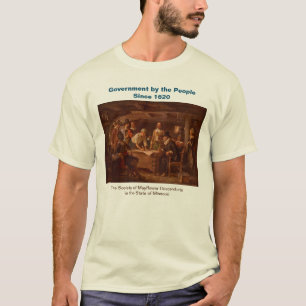 Mayflower Descendant Government van het volk 1620 T-shirt
