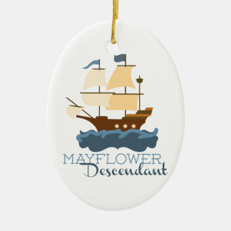Mayflower Descendant Keramisch Ornament