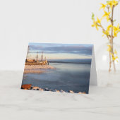 Mayflower II in bevroren haven Kaart (Gele Bloem)