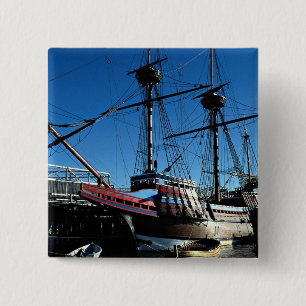 Mayflower II, Nationaal historisch landmerk, Plymo Vierkante Button 5,1 Cm