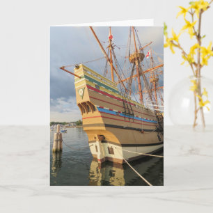 Mayflower II op staatshuisveer Kaart