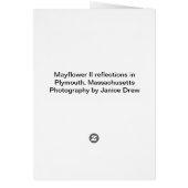 Mayflower II Reflecties in Plymouth, MA (Achterkant)