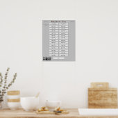 Mayflower Line - Elder William Brewster Poster (Keuken)