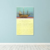 Mayflower Model Canvas Afdruk (Insitu (Houten vloer))