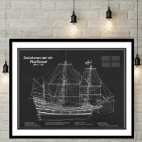 Mayflower - scheepsblauwdrukplannen PD