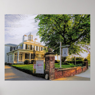 Mayflower Society House Plymouth, MA - gedrukt Poster