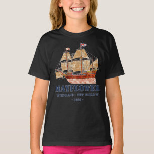 Mayflower Tall Ship - Engeland naar de Nieuwe Were T-shirt