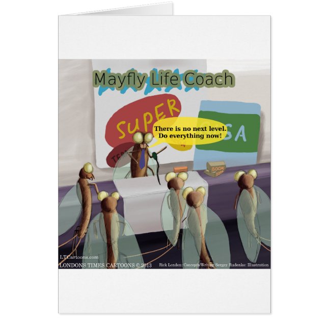 Mayfly Life Coach Funny (Voorkant)