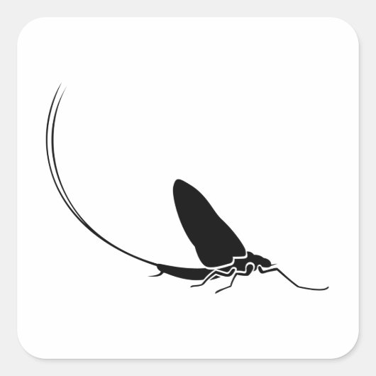 Mayfly Vierkante Sticker (Voorkant)