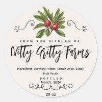 Mayhaw Jam Jelly behouden Custom Inblikken Label