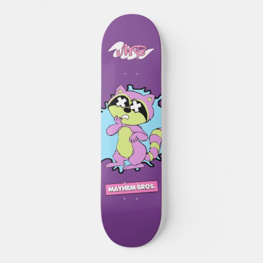 MAYHEM DE RACCOON SKATEBOARD (Voorkant)