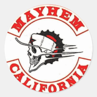 Mayhem Moto Logo Ronde Sticker