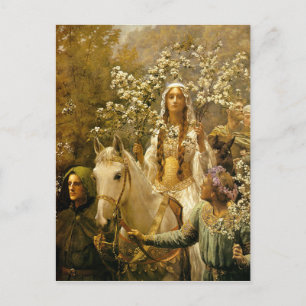 Maying of Queen Guinevere Briefkaart