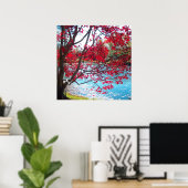 Maymont Gardens Red Maple Tree Virginia Poster Art (Bureau à domicile)