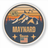 Maynard, Iowa Sticker (Voorkant)