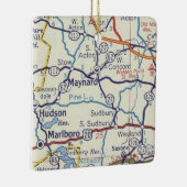 Maynard MA Map Keramisch Ornament (Rechts)