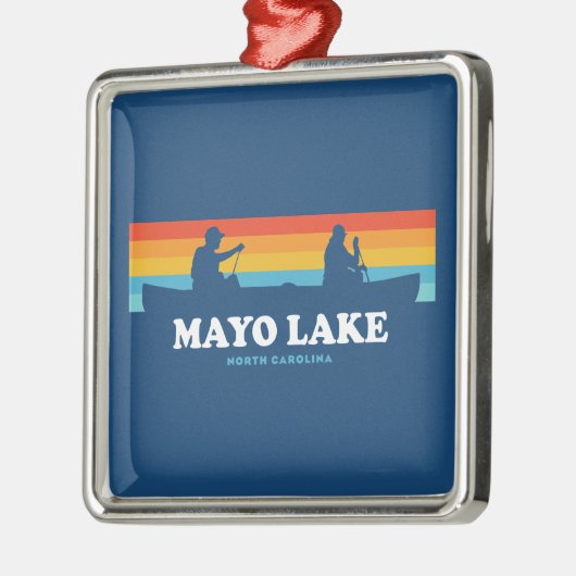 Mayo Lake North Carolina Metalen Ornament (Links)