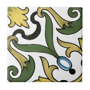 mayonaise gele bloempatroonimenttegels tegeltje