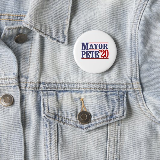 MAYOR PETE '20 RONDE BUTTON 5,7 CM (In situ)