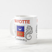 Mayotte Drapeau Céramique Café Mug (Devant gauche)
