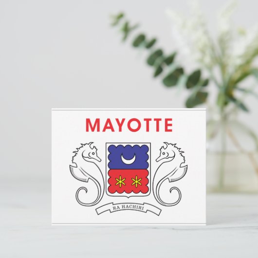Mayotte Flag Briefkaart (Staand voorkant)