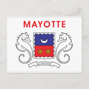 Mayotte Flag Briefkaart
