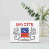 Mayotte Flag Briefkaart (Staand voorkant)