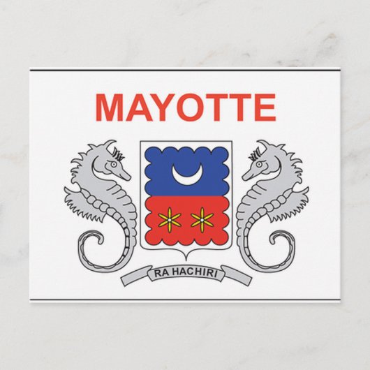 Mayotte Flag Briefkaart (Voorkant)