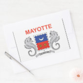 Mayotte Flag Rechthoekige Sticker (Envelop)