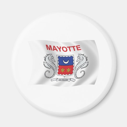 Mayotte Vlag Magneet (Voorkant)