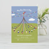 Maypole Dancers Kaart (Staand voorkant)