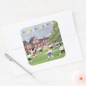 Maypole Dancing 1991 Vierkante Sticker (Envelop)