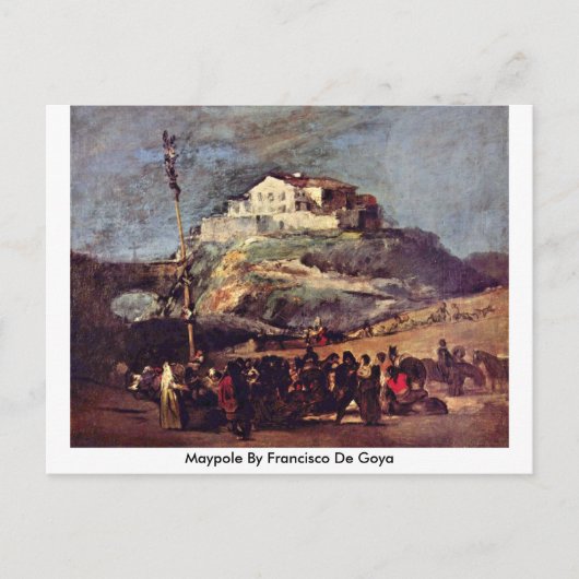 Maypole door Francisco De Goya Briefkaart (Voorkant)