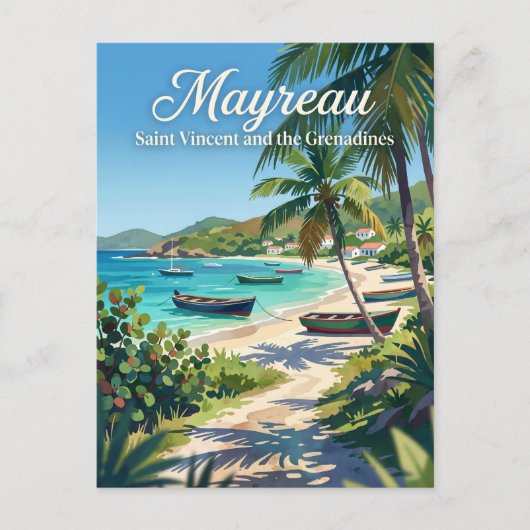 Mayreau Saint Vincent en de Grenadines Briefkaart (Voorkant)