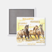 Mays Horses Magnet Magneet (Voorkant / Achterkant)