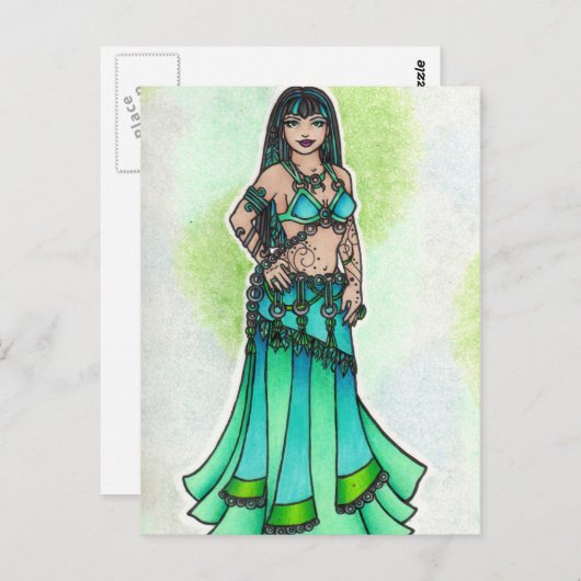 Maysun Belly Dancer Briefkaart (Voorkant / Achterkant)
