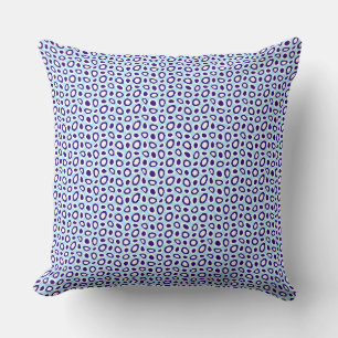 Maz Abstract Teardrops Navy Sky Blauw Wit 2 Kussen