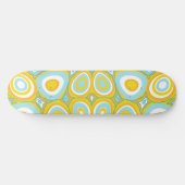 Maz Psychedelic Eggs - Duck Egg Blue Wit Sinaasapp Skateboard (Horizontaal)