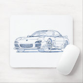 Maz RX7 1999 Muismat (Met muis)