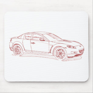 Maz RX8 2003 schets Muismat