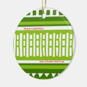 MAZ Striped Ribbed Knitting Pattern 079 Christmas  Keramisch Ornament (Links)