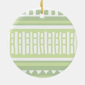 MAZ Striped Ribbed Knitting Pattern 079 Christmas  Keramisch Ornament (Achterkant)