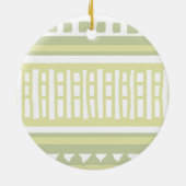 MAZ Striped Ribbed Knitting Pattern 081 Christmas  Keramisch Ornament (Achterkant)