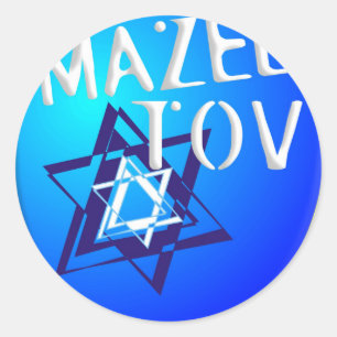 Mazal Tov Ronde Sticker